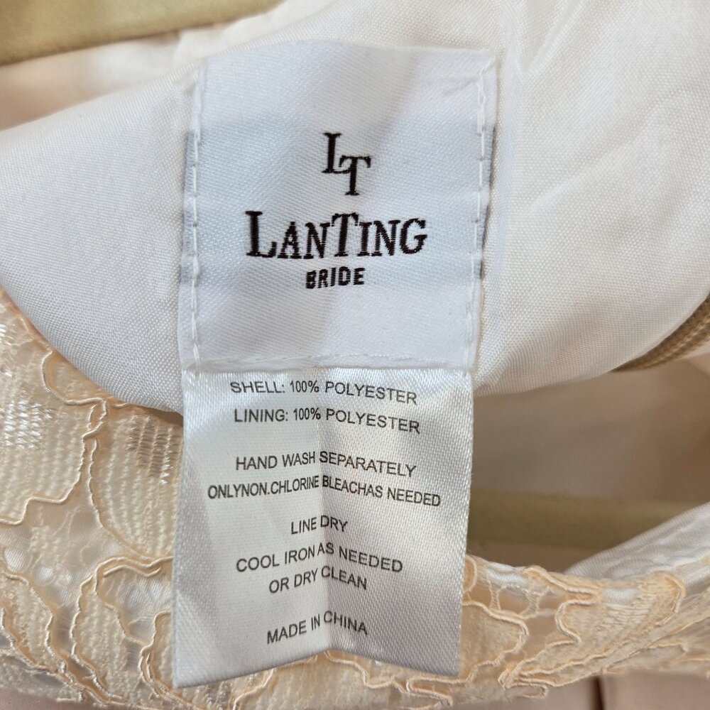 NWT LanTing Bridal Satin Lace Bodice Special Occasion Dress Size XS (est) - Picture 3 of 7